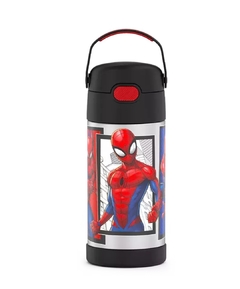 Garrafa Thermos Homem Aranha Preto 355ml