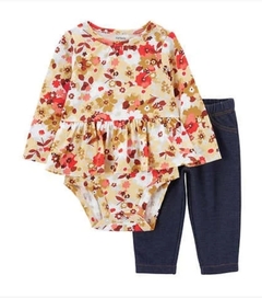 CONJUNTO 4 PEÇAS FLORES AMARELAS CARTER'S MENINA - comprar online