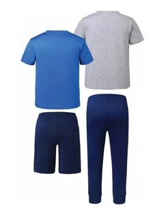 Conjunto Reebok 4 peças Menino Esportivo Azul - comprar online