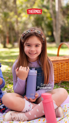 GARRAFA TERMICA THERMOS FUNTAINER F404 LILAS 470ML - loja online