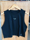 Musculosa Crop Black - comprar online