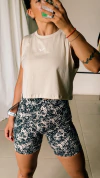 Musculosa Crop Cream - comprar online