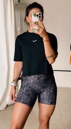 Imagen de Remera Jersey Crop Black