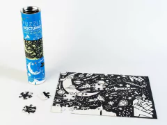 Puzzle Fluorescente "Espacial" (70 Piezas) BRILLA EN LA OSCURIDAD - Ludogonia Juegos Patagónicos