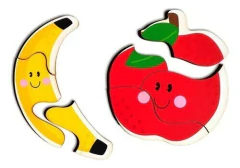 Rompecabezas 3 y 4 piezas - FRUTAS - comprar online