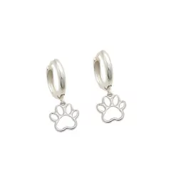 Brinco Mini Argola Patinha Pet - Banhado à Ouro/ Prata 925 - comprar online