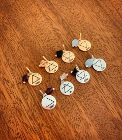 Pingente ou Gargantilha + Pingente ÉNERGIE - Banhada à Ouro / Banhada à Prata ✿ na internet