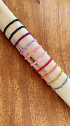 Pulseira Macramê Fio Algodão - Banhado à Ouro / Banhado à Prata - comprar online