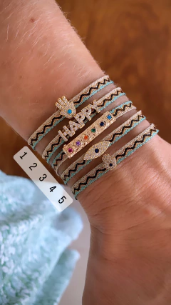 Pulseira Macramê Fio Metalizado - Banhada à Ouro ✩ - comprar online