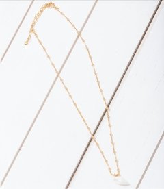 Gargantilha Bolinhas Mini Caracol Natural - Banhada à Ouro / Banhada à Ródio - comprar online