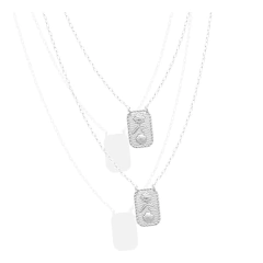 Escapulário c/ Pingente Sol/ Onda / Concha - Banhado à Ouro / Prata 925 ≋⎈ - comprar online
