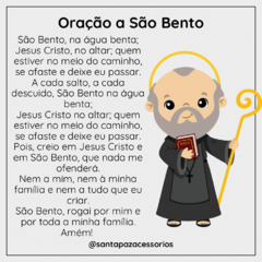 Escapulário Medalhas São Bento Dupla Face c/ Mini Pérolas Água Doce - Banhado à Ouro / Prata 925 ≋⎈ na internet