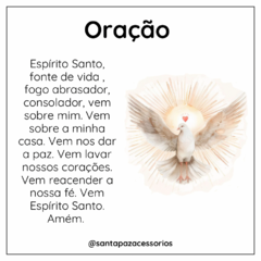 Gargantilha Mini Pérolas Água Doce c/ Pingente Espírito Santo - Banhado à Ouro / Banhada à Prata ≋⎈ na internet