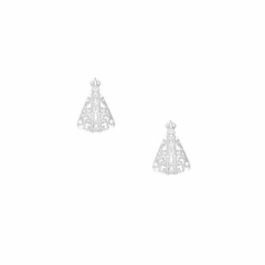 Brinco Nossa Senhora Aparecida 12mm - Banhado à Ouro/ Prata 925 ≋⎈ - comprar online