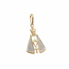 Pingente Passante Nossa Senhora Aparecida Vazada 20mm - Banhado à Ouro/ Prata 925 ≋⎈ na internet