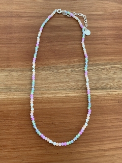 Choker Cristais Candy Colors - Banhada à Ouro / Banhada à Prata ⚓︎