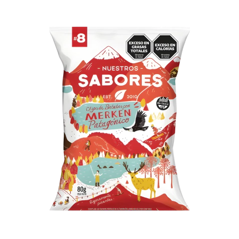 CHIPS DE BATATA CON MERKEN - NUESTROS SABORES - comprar online