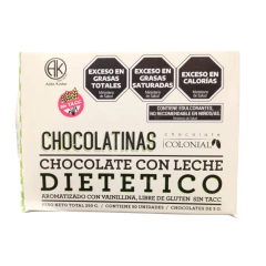 CHOCOLATINA CON LECHE DIETÉTICO 5g - COLONIAL - Carmín Alimentos