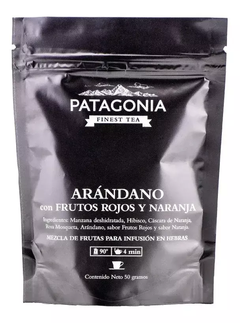 PATAGONIA - TE HEBRAS ZIP ARANDANO CON FRUTOS ROJOS Y NARANJA