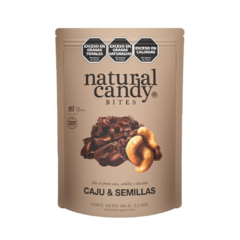 NATURAL CANDY - CAJÚ Y SEMILLAS CHOCOLATE NEGRO CLUSTER 100GR