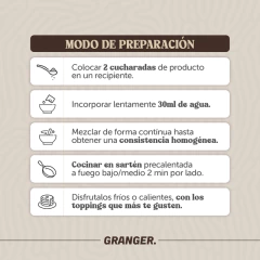 PANCAKES KETO VAINILLA - GRANGER - Carmín Alimentos