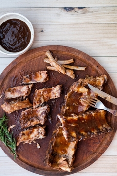 CASA GOURMET - RIBS CON BBQ envasadas al vacío (500g) - comprar online