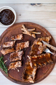 CASA GOURMET - RIBS CON BBQ envasadas al vacío (500g) - comprar online