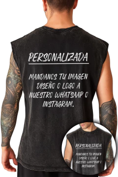 Musculosa Regular Fit - Personalizado (Frente y espalda - Nevada) - comprar online