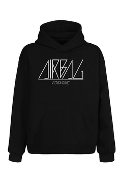 Buzo Hoodie - Airbag Vorágine Logo (Negro) - comprar online