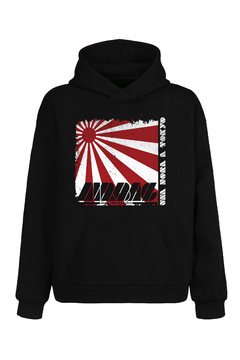 Buzo Hoodie - Una hora a Tokyo (Negro) - comprar online