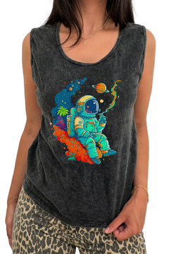 Musculosa Astronauta - Corte largo