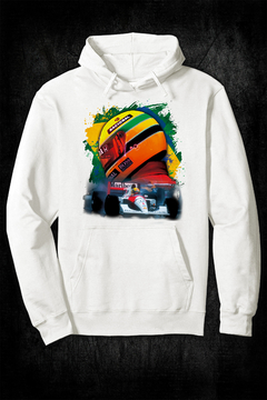 Buzo Hoodie - Ayrton Senna 2 (Off White) - comprar online