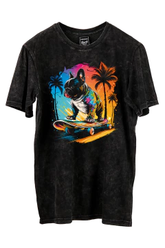 Remera Bulldog Skater (Nevada, Negra o Blanca)
