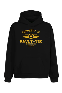 Buzo Hoodie Fallout - Vault-tec (Negro)