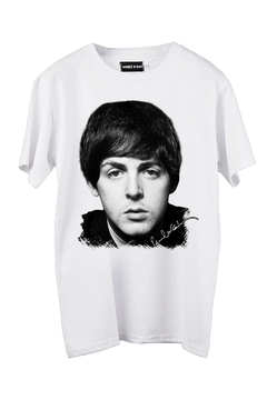 Remera Paul McCartney Face (Nevada, Negra o Blanca) en internet