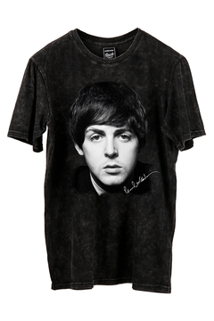 Remera Paul McCartney Face (Nevada, Negra o Blanca)