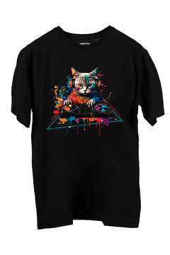 Remera Cat DJ (Nevada, Negra o Blanca) - comprar online