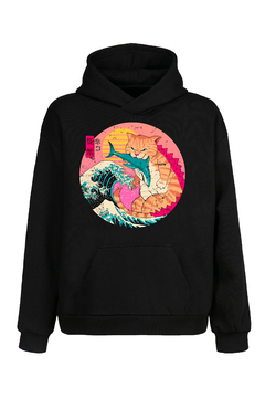 Buzo Hoodie Catzilla (Negro)