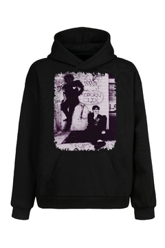 Buzo Hoodie Charly Garcia Clics Modernos (Negro)