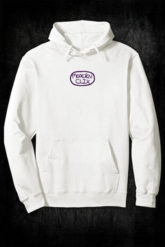 Buzo Hoodie - Charly Clics modernos (FRENTE y ESPALDA) (Off White) en internet