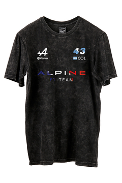 Remera Alpine F1 Team Colapinto (FRENTE y ESPALDA) (Nevada o Negra) - tienda online