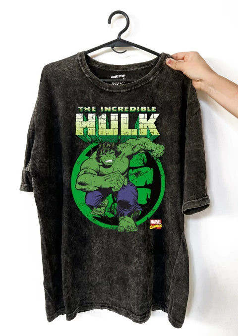Remera The increible Hulk (Nevada o Negra)