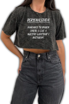 Crop Top - Personalizado (Nevado)
