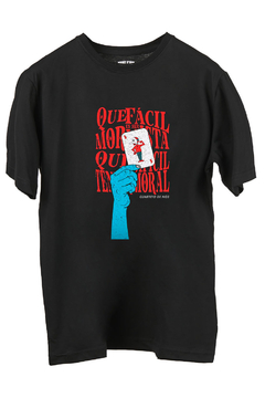 OUTLET - Remera Cuarteto de nos Carta (Negra)