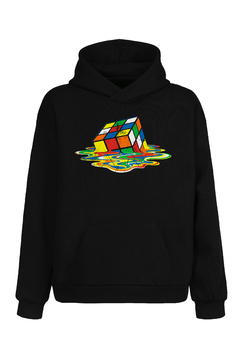 Buzo Hoodie Cubo Rubik (Negro) - comprar online