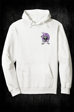 Buzo Hoodie - Tortugas Ninja Sumi-e Donatello (FRENTE y ESPALDA) (Off White) en internet