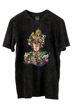 Remera Dragon Ball Z Majin Vegeta (Nevada o Negra)