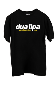 Remera Dua Lipa Radical Optimism Tour (Frente y Espalda) (Nevada o Negra) - tienda online