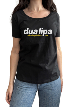 Remera Dua Lipa Radical Optimism Tour (Mujer) (Frente y Espalda) - tienda online