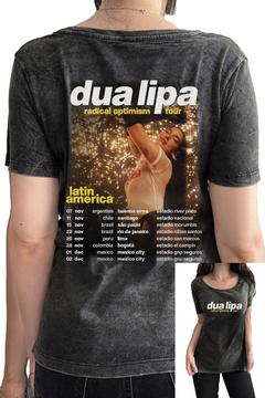 Remera Dua Lipa Radical Optimism Tour (Mujer) (Frente y Espalda) - comprar online